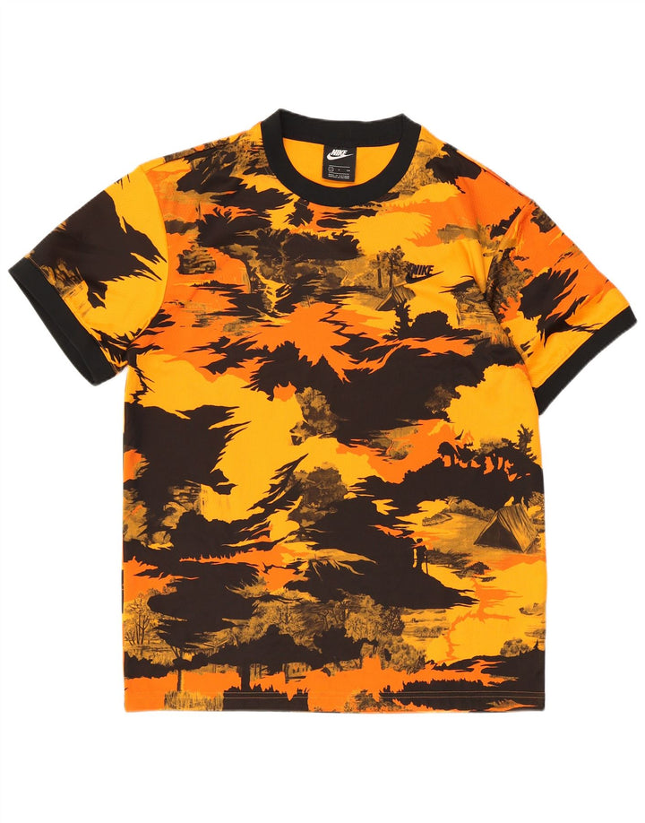 Nike T-Shirt Homme Petit Orange Camouflage Polyester