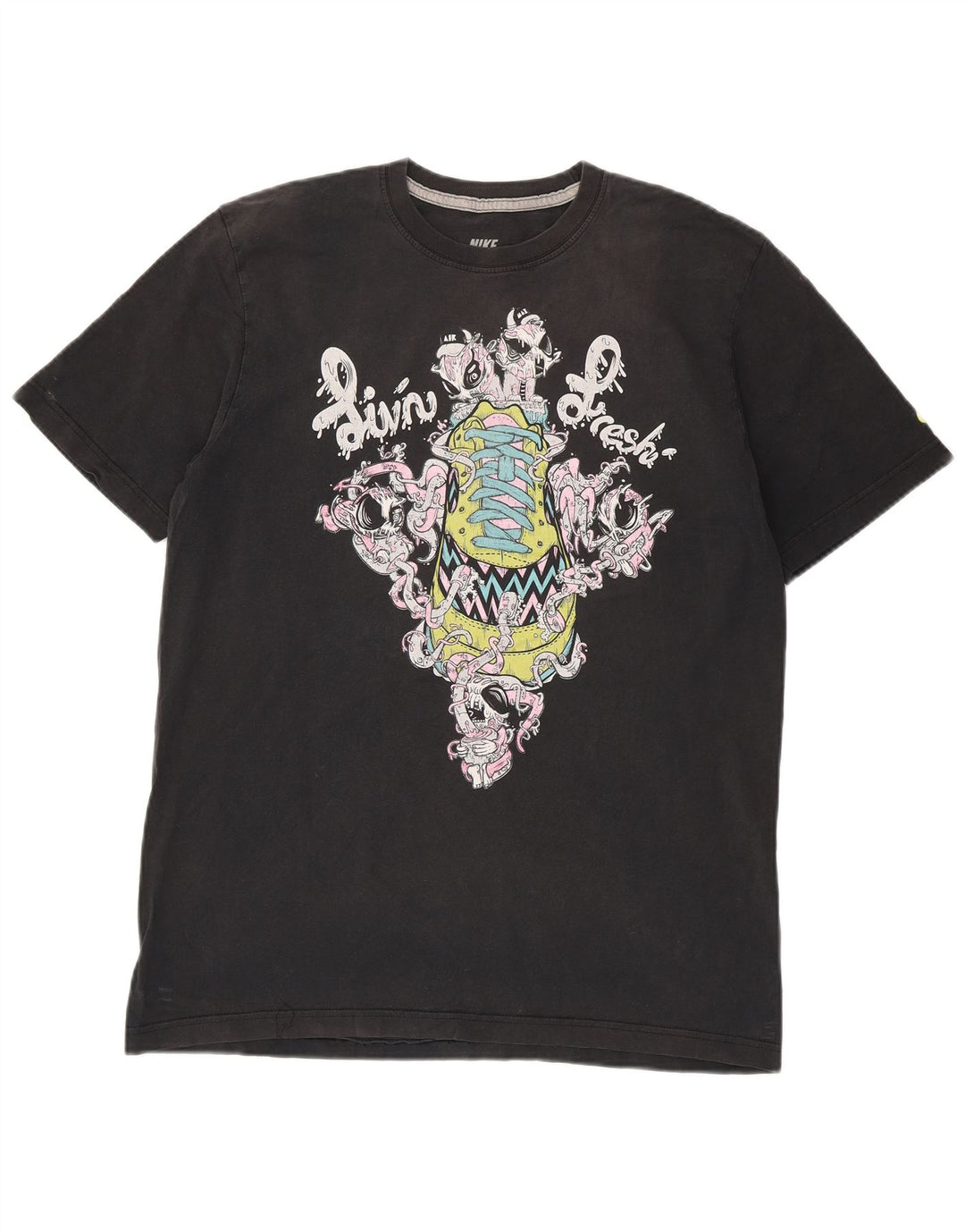 Nike Mens Standard Fit Graphic T-Shirt Top Large Black