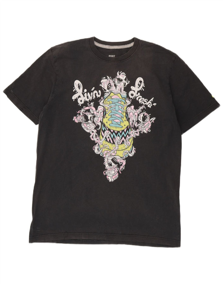 Nike Mens Standard Fit Graphic T-Shirt Top Large Black