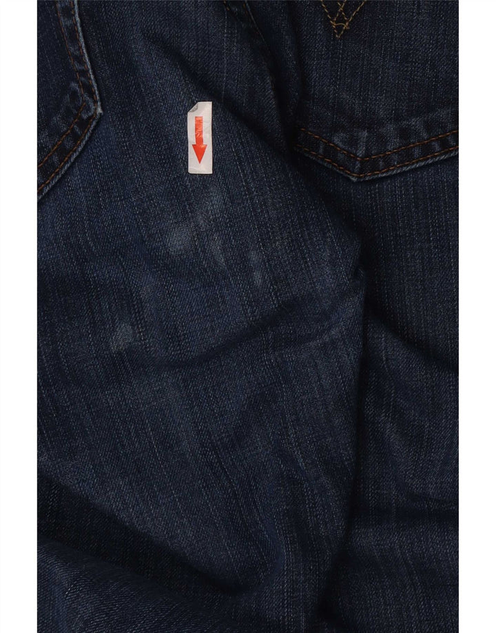 Levi's Mens 758 Distressed Straight Jeans W32 L32 Navy Blue Cotton