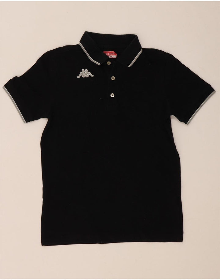 Kappa Mens Polo Shirt Small Black Cotton
