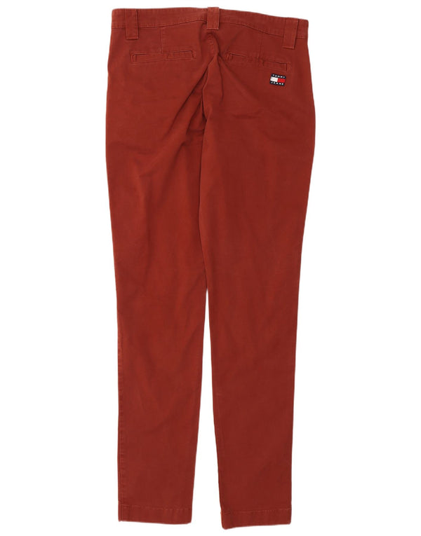 Tommy Hilfiger Herre Slim Chino Bukser W32 L34 Rød Bomuld