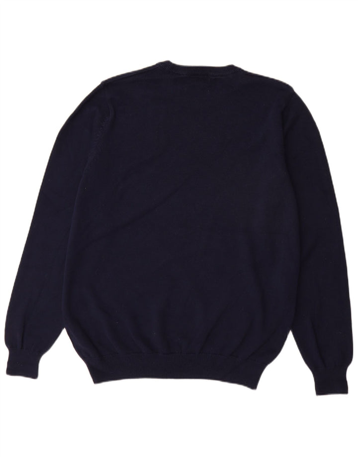 Marks & Spencer Herre sweater med rund hals, stor marineblå bomuld