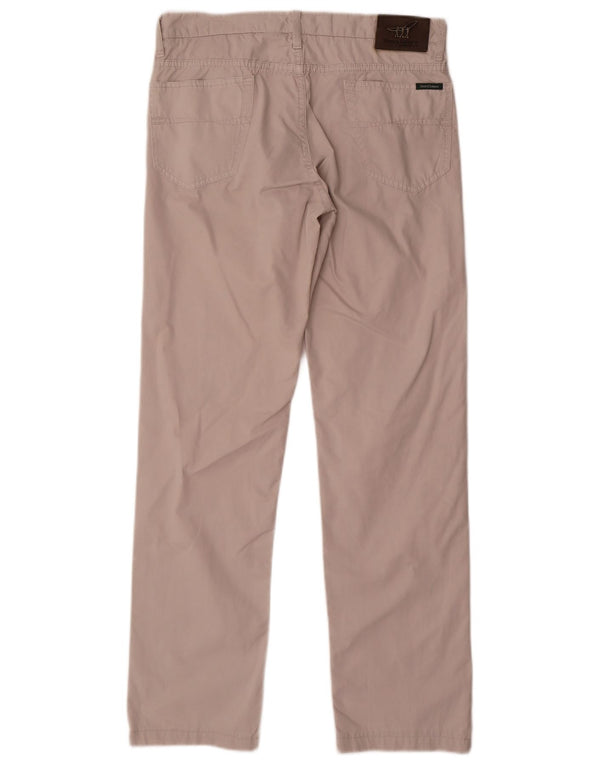Henry Cottons Straight Casual bukser til mænd W32 L31 Beige bomuld