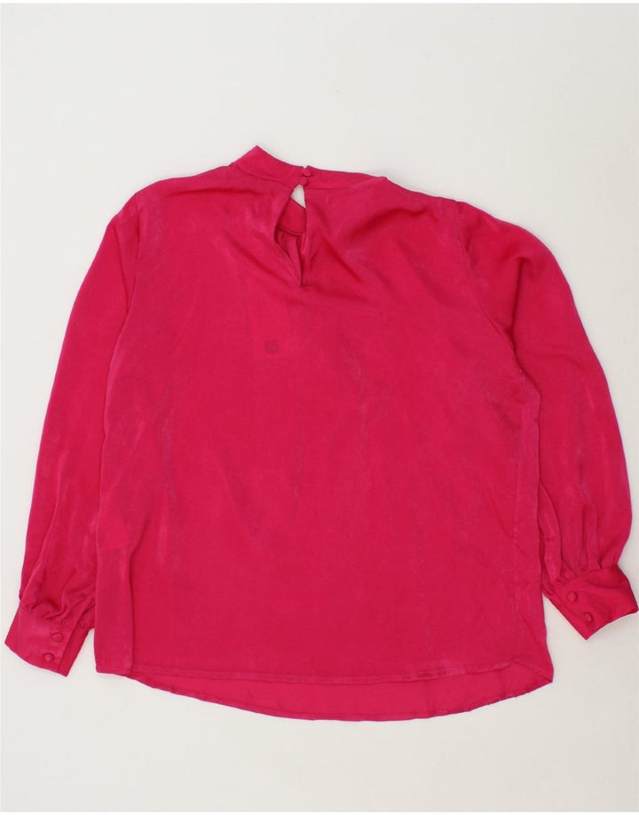 VINTAGE Womens Blouse Top UK 18 XL Pink Viscose Vintage Vintage and Second-Hand Vintage from Messina Hembry 