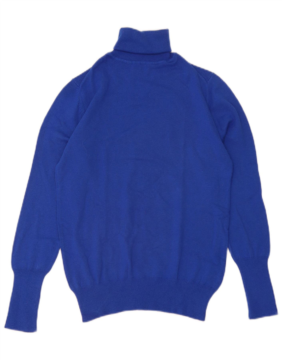 Zara Womens Roll Neck Jumper Sweater UK 14 Large Blue