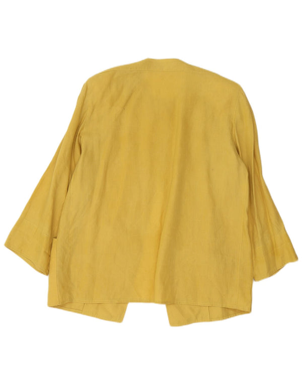 Vintage γυναικείο σακάκι 1 κουμπιού Blazer UK 16 Large Yellow