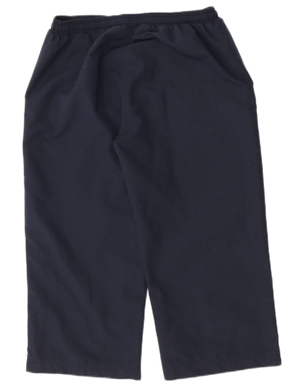 Reebok Dame Capri Træningsdragt Bukser UK 10 Small Navy Blue Sports