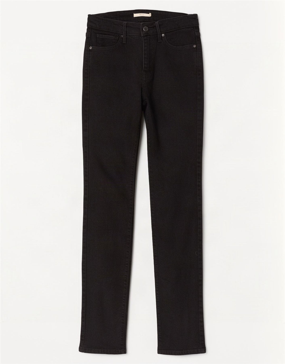 Levi's Mujer 712 Slim Jeans W25 L32 Algodón Negro