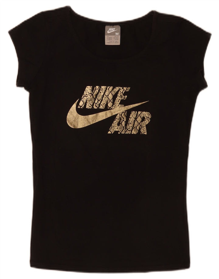 T-shirt grafica Nike da donna Top UK 10/12 Medium Nero