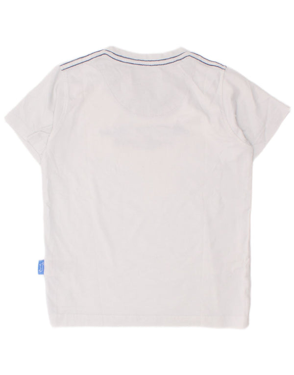 Harmont & Blaine Boys Graphic T-Shirt Top 5-6 ετών λευκό βαμβακερό