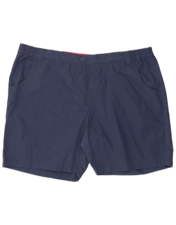 Mountain Warehouse Damen-Freizeitshorts mit hoher Taille, W44, 3XL, Marineblau