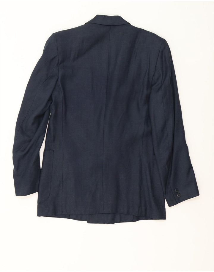 Vintage Mens Double Breasted Blazer Jacket UK 38 Medium Navy Blue Classic