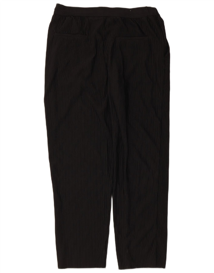 Pantaloni casual dritti da donna Zara medi W32 L30 poliestere nero