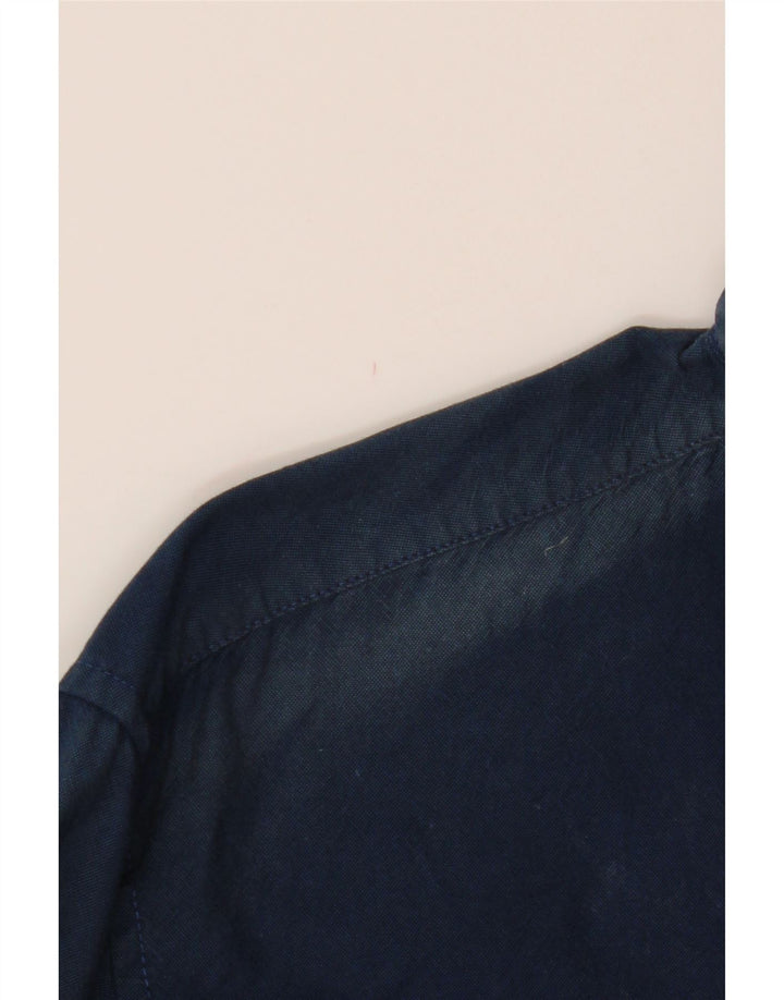 TOMMY HILFIGER Mens Shirt Large Navy Blue Vintage Tommy Hilfiger and Second-Hand Tommy Hilfiger from Messina Hembry 