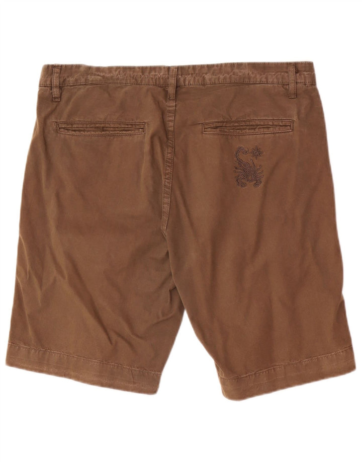Scorpion Bay Mens Regular Chino Shorts W33 Medium Brown Cotton