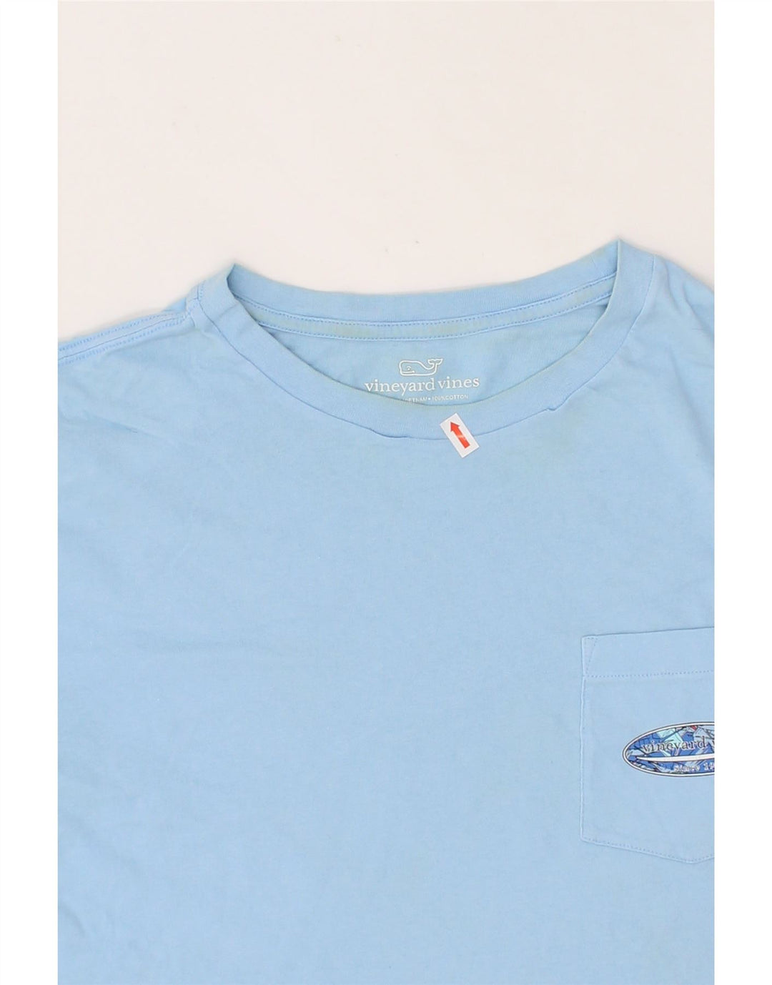 VINEYARD VINES Mens Graphic T-Shirt Top Large Blue Cotton Vintage Vineyard Vines and Second-Hand Vineyard Vines from Messina Hembry 