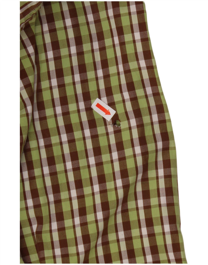 GANT Herre Regular Fit Flanelskjorte Medium Grøn Ternet Bomuld