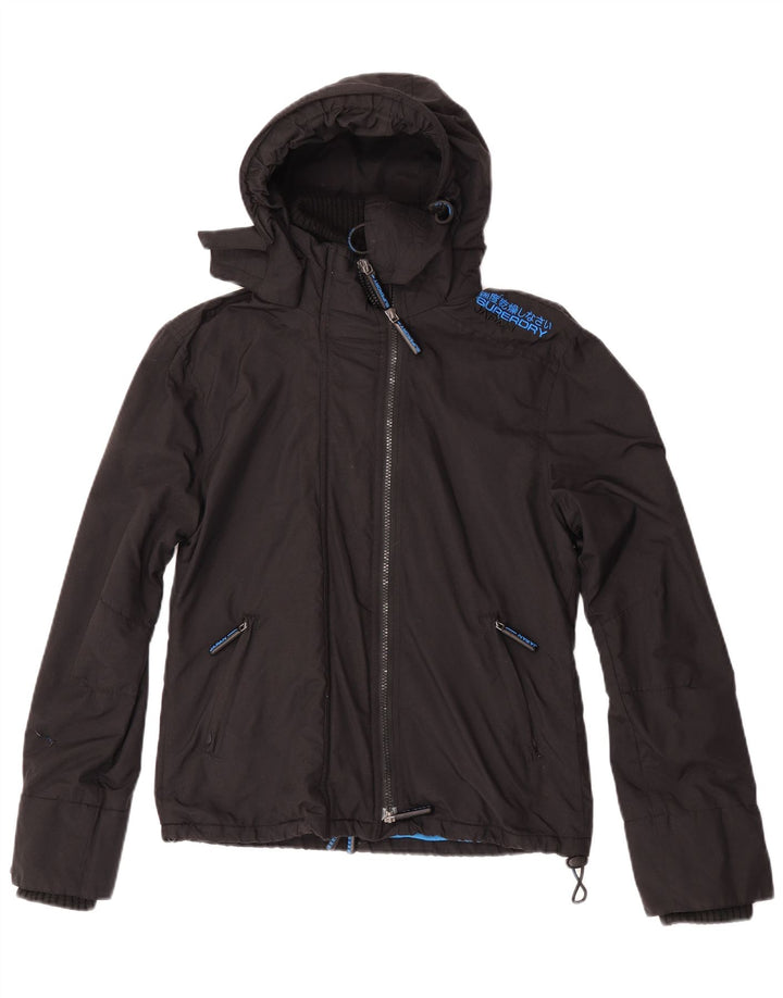 Superdry ženska vjetrovka s grafičkim motivima UK 14 srednje crna
