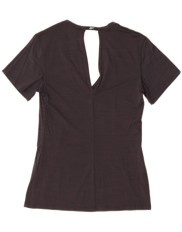 Tricou pentru femei Reebok Top UK 8/10 Small Black Flecked Nylon