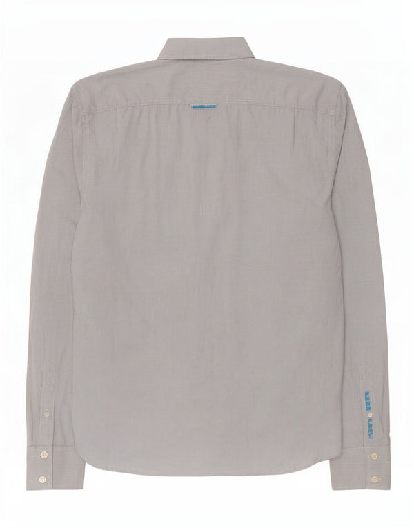 Superdry herreskjorte 2XL hvid Gingham bomuld