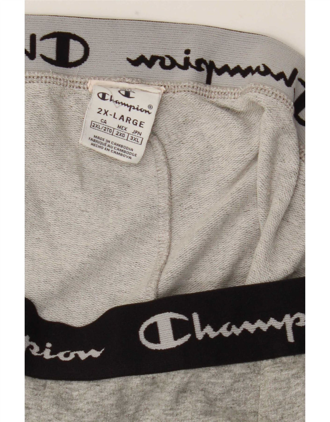 Champion Womens Graphic Tracksuit Trousers 2XL Grey Colourblock