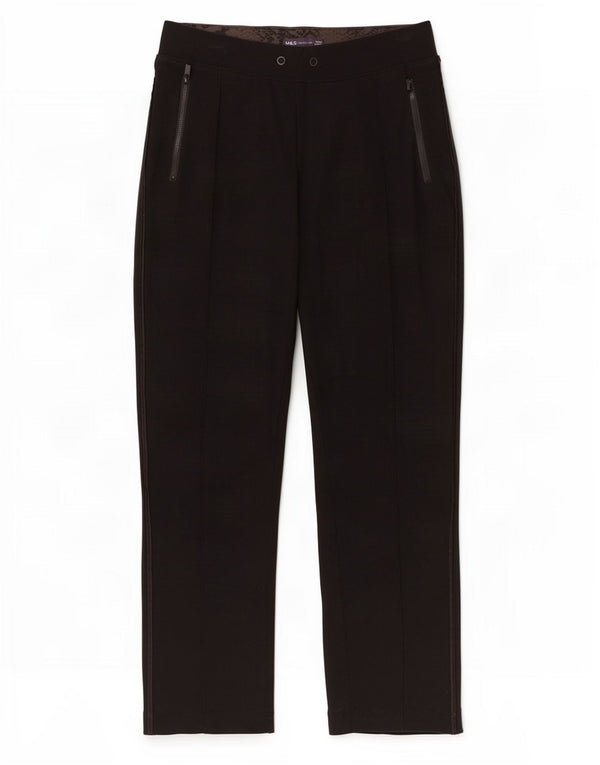 Marks & Spencer Træningsdragtsbukser til kvinder UK 12 Medium Black Animal Print