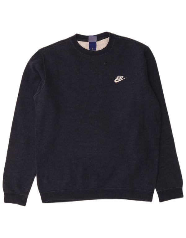 Nike Mens Sweatshirt Jumper Medium Black Cotton