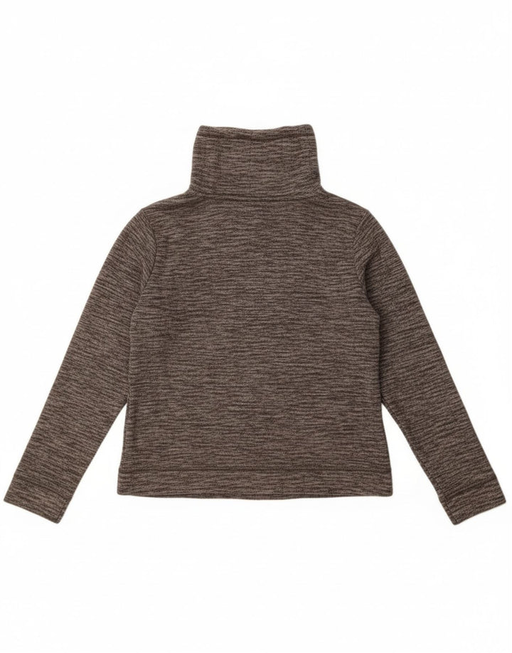 Calvin Klein Womens Performance Fleece Jacket UK 10 Small Grey Flecked