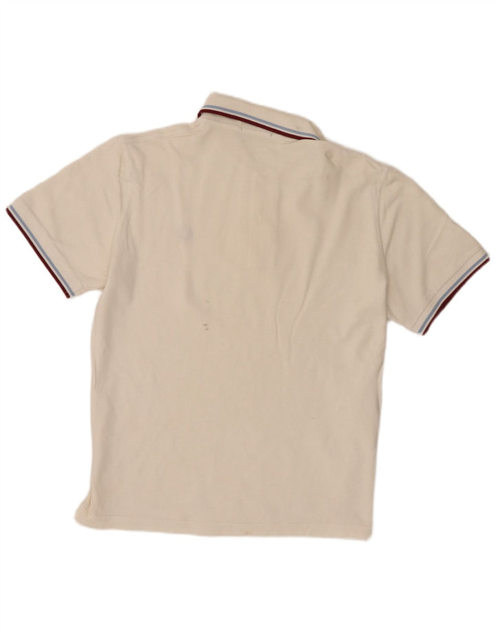 Polo da uomo Fred Perry grande in cotone bianco