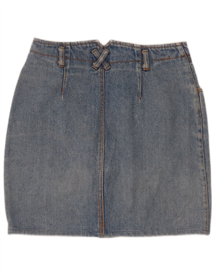 Fusta Mini Denim Vintage pentru Femei W26 Small Blue
