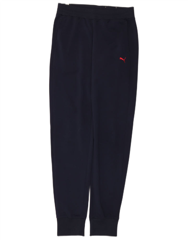 Pantaloni da tuta da donna Puma Joggers UK 8 Small Poliestere blu navy