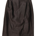 Saia feminina de couro VINTAGE IT 44 médio W28 couro preto