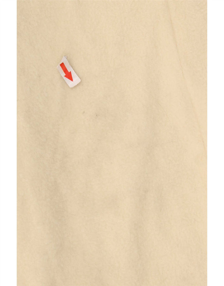 Sobretudo feminino vintage IT 42 lã virgem branca média