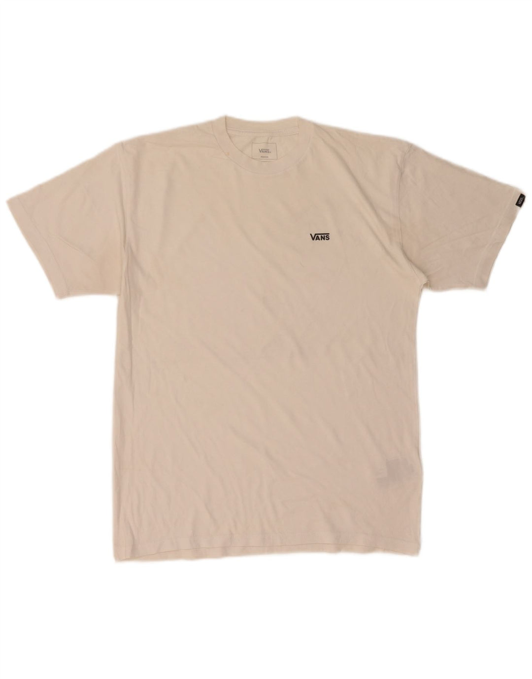 VANS Mens Classic Fit T-Shirt Top Medium White