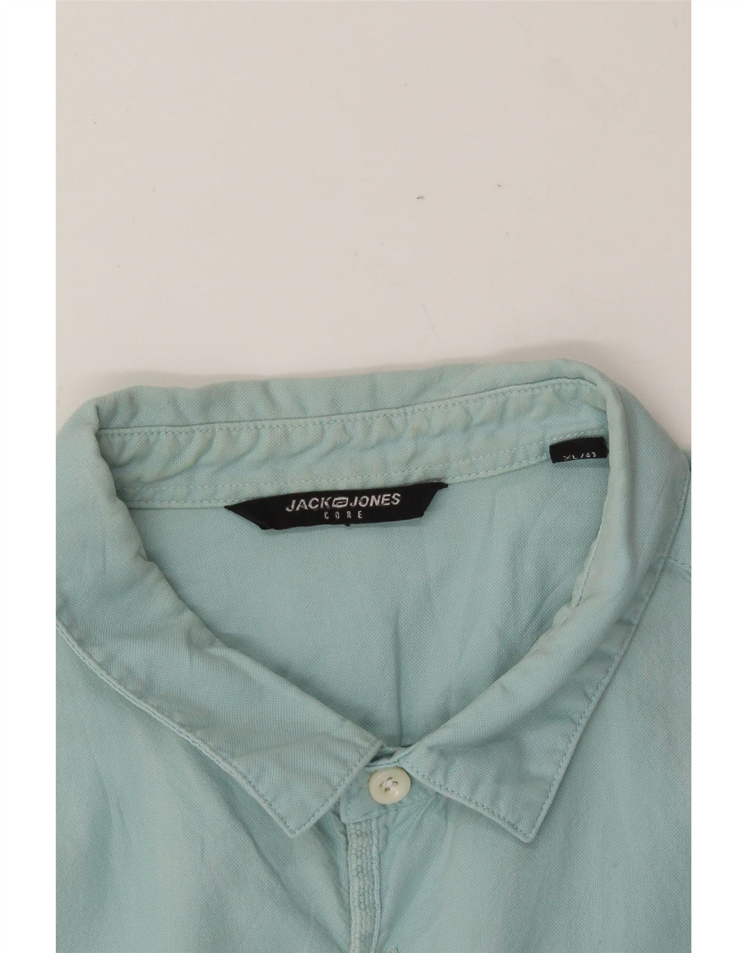 JACK & JONES Mens Shirt Size 43 XL Turquoise Vintage Jack & Jones and Second-Hand Jack & Jones from Messina Hembry 