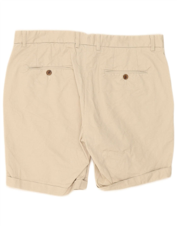 Reiss Mens Chino Shorts W36 Large Beige Cotton