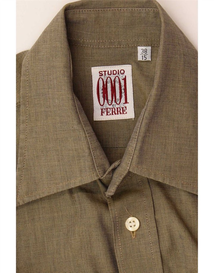 Camicia da uomo Ferre taglia 38 15 media kaki
