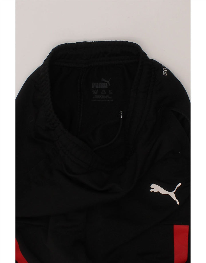 PUMA Boys AC Milan Tracksuit Trousers 5-6 Years  Black Polyester Vintage Puma and Second-Hand Puma from Messina Hembry 