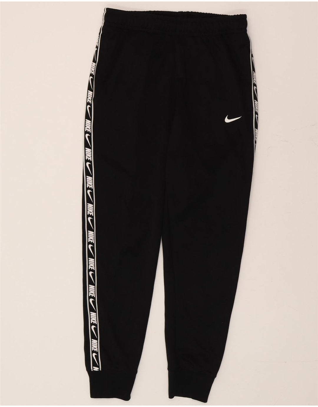 Pantaloni da tuta con grafica Nike Dri Fit da uomo, pantaloni da jogging, piccoli, in poliestere nero