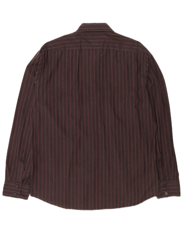 Hugo Boss Chemise Regular Fit Large en coton rayé bordeaux