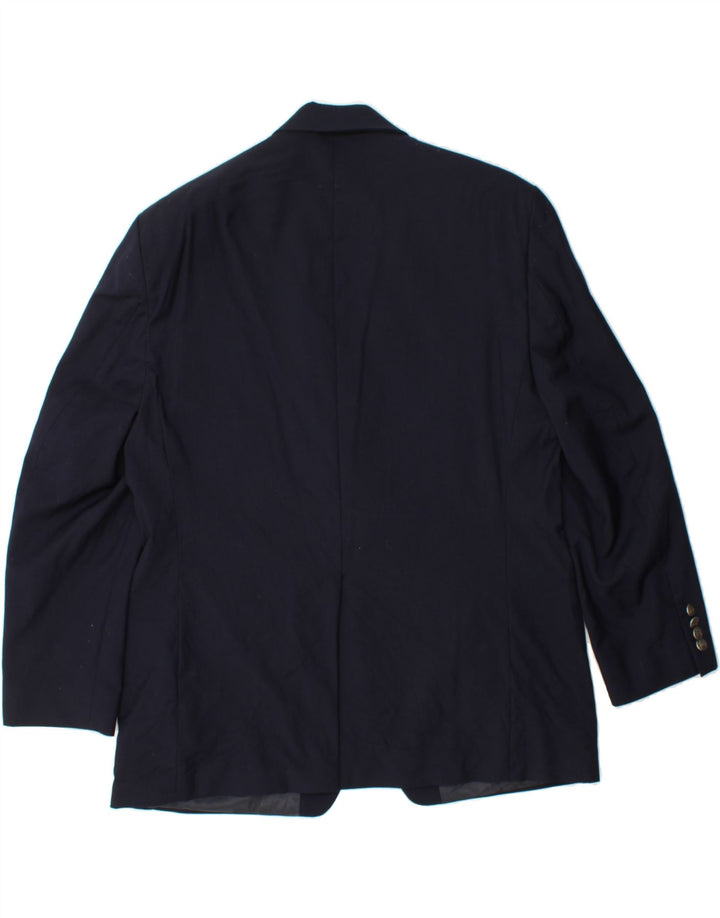 MICHAEL KORS Mens 2 Button Blazer Jacket UK 42 XL Navy Blue Wool Vintage Michael Kors and Second-Hand Michael Kors from Messina Hembry 