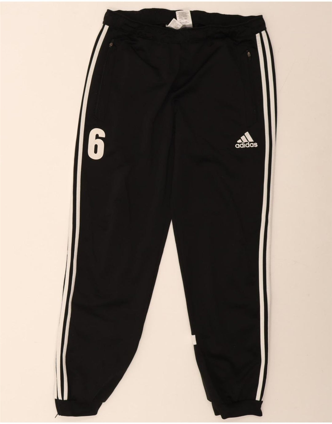 Adidas Herren-Trainingshose, Jogginghose, Größe L, Schwarz, Polyester