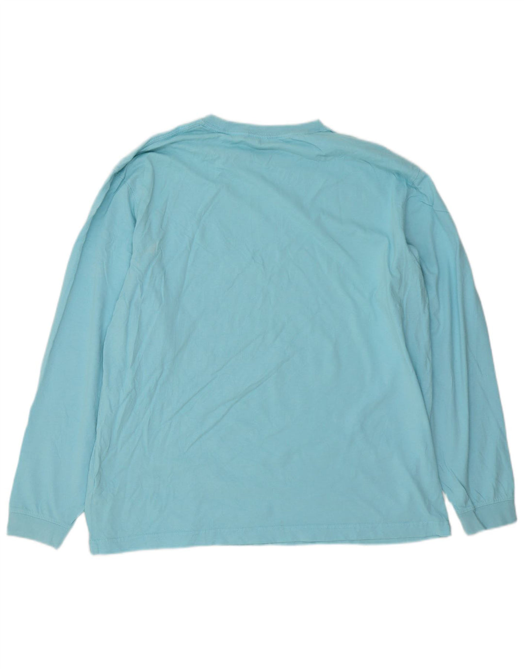 L.L.Bean Top da uomo a maniche lunghe in cotone blu grande
