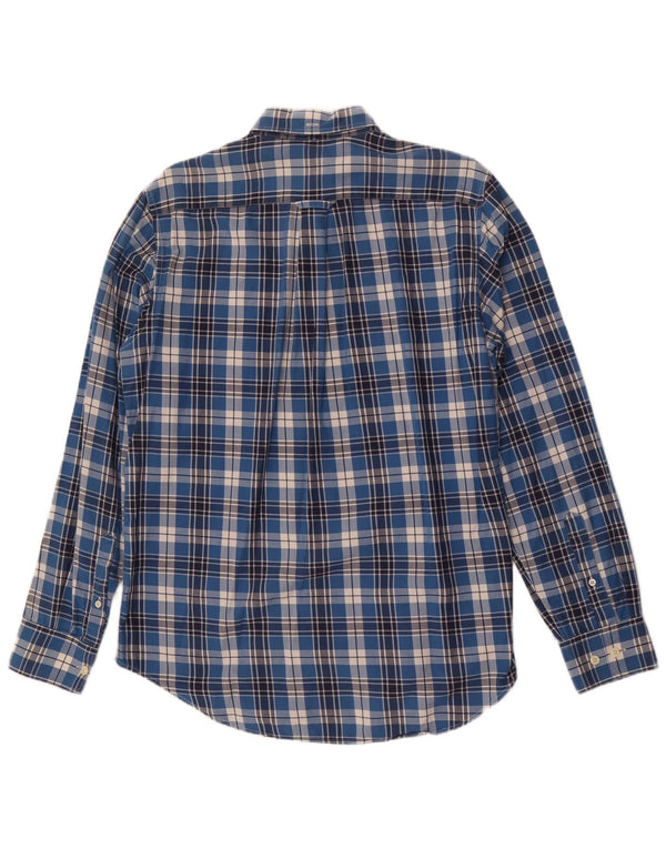 Gant Herren-Hemd mit normaler Passform, mittelblau, kariert, Baumwolle