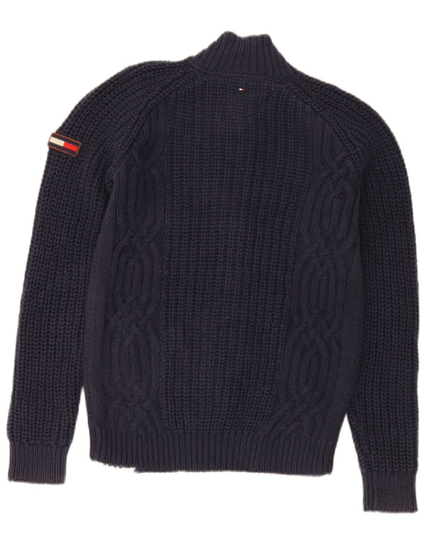 Tommy Hilfiger drenge cardigan sweater 13-14 år marineblå bomuld