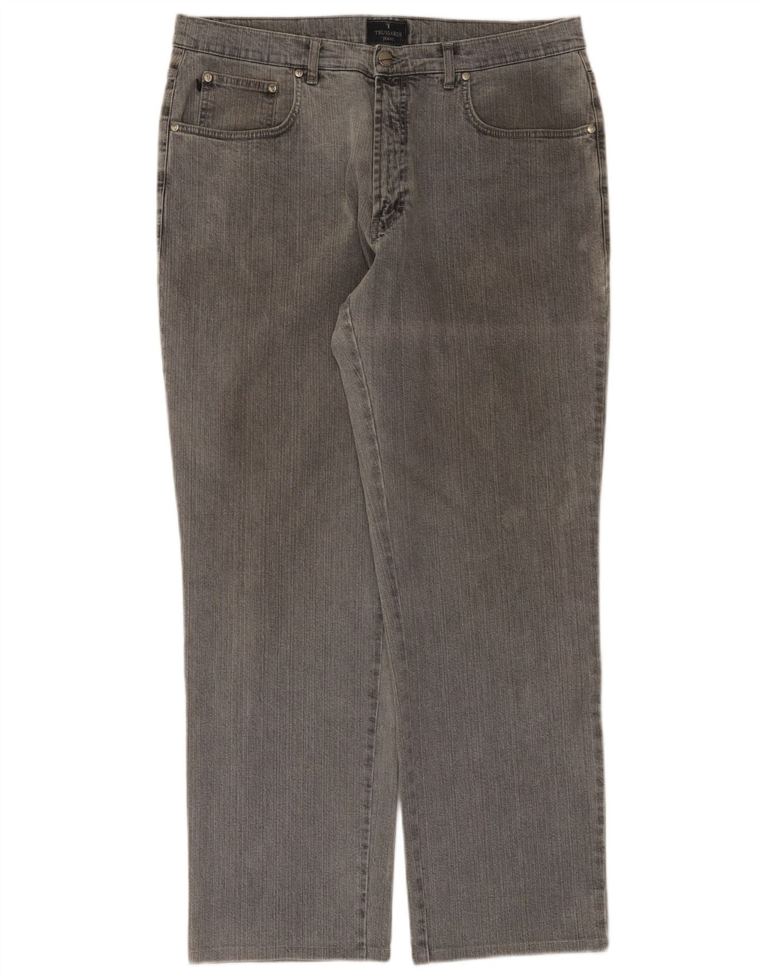 Trussardi Jean Droit W36 L31 Gris Coton Homme