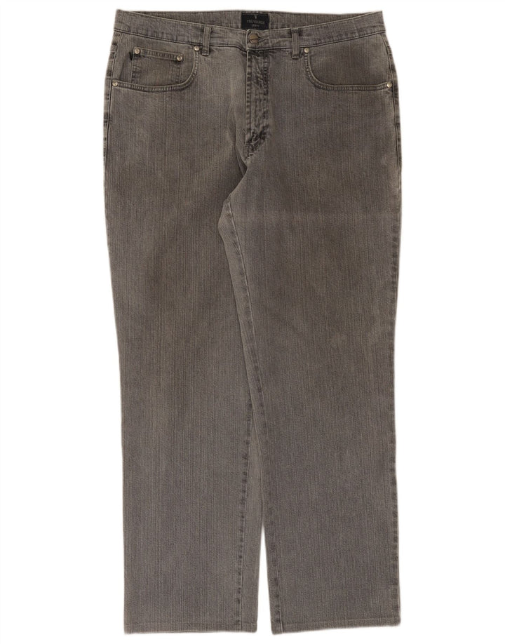 Trussardi Jean Droit W36 L31 Gris Coton Homme