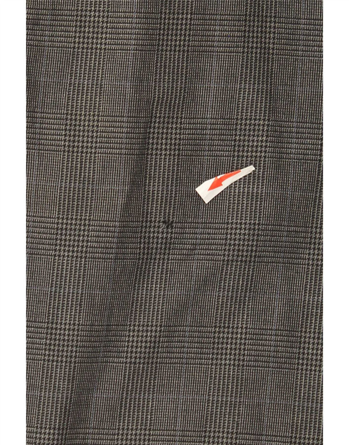 Gap Mens Extra Sim Fit Chino Trousers W34 L32 Grey Check Cotton