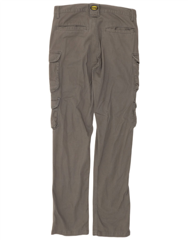 DIADORA Mens Slim Cargo Trousers W32 L34 Grey Cotton